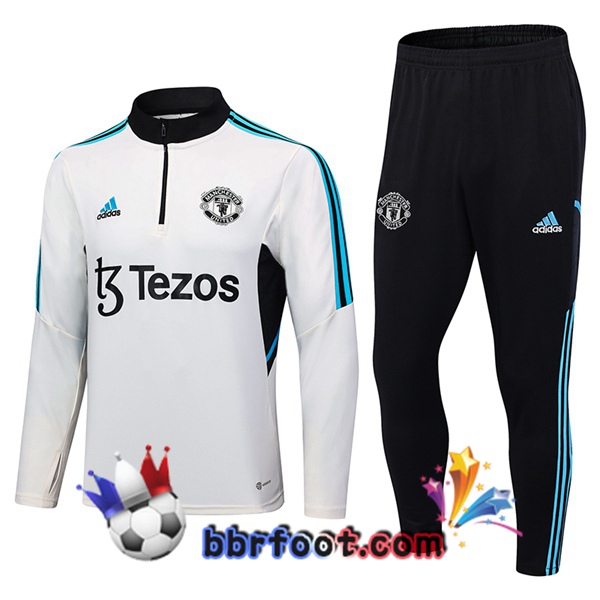 Survetement Foot Manchester United Blanc 2023/2024