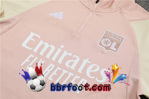 Survetement Foot Lyon OL Rose 2023/2024