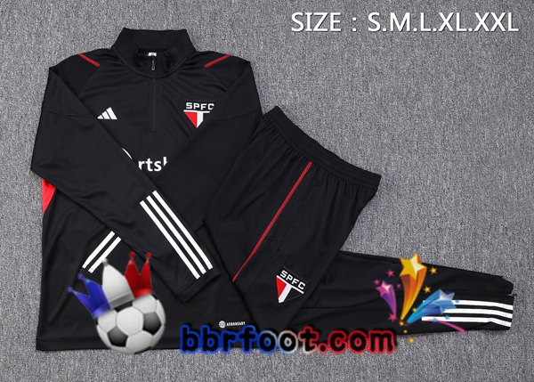 Survetement Foot Sao Paulo FC Noir 2023/2024