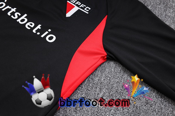 Survetement Foot Sao Paulo FC Noir 2023/2024