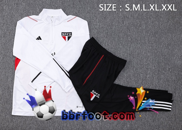 Survetement Foot Sao Paulo FC Blanc 2023/2024