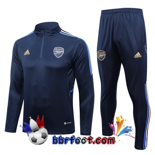 Survetement Foot Arsenal Bleu Royal 2023/2024 Survetement Foot Arsenal Bleu Royal 2023/2024