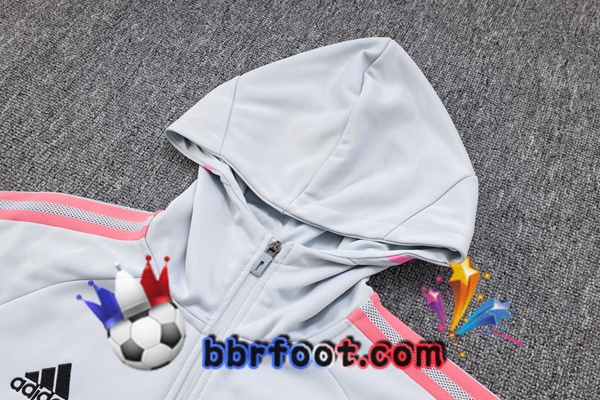 Veste A Capuche Survetement Foot Arsenal Blanc 2023/2024