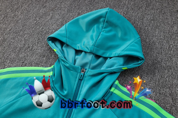 Veste A Capuche Survetement Foot Juventus Vert 2023/2024