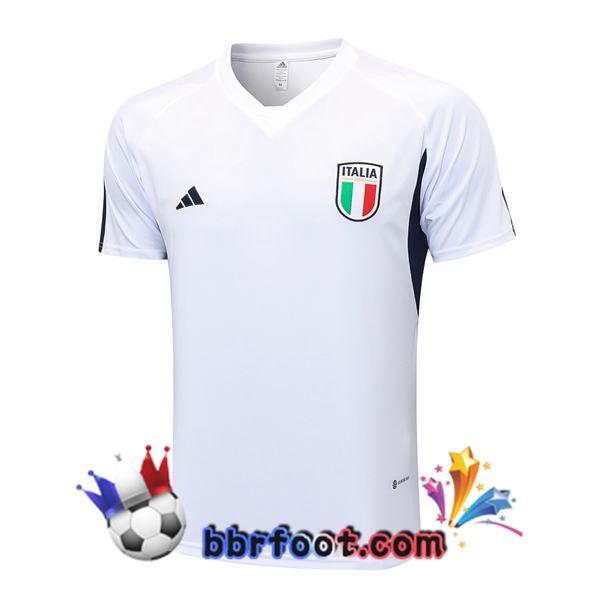 Training T-Shirts Italie Blanc 2023/2024
