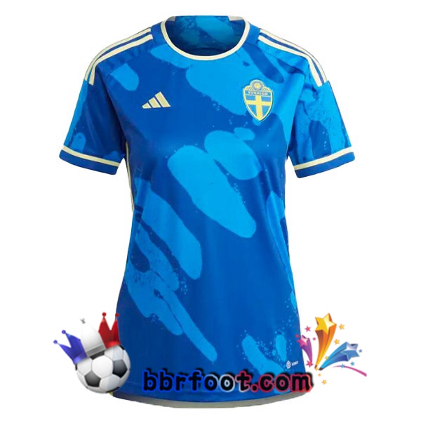 Maillots Equipe De Suede Femme Exterieur Bleu 2023/2024