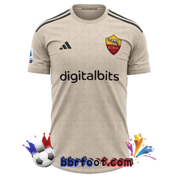 Maillot Foot AS Roma Exterieur Marron Version Fuite 2023/2024