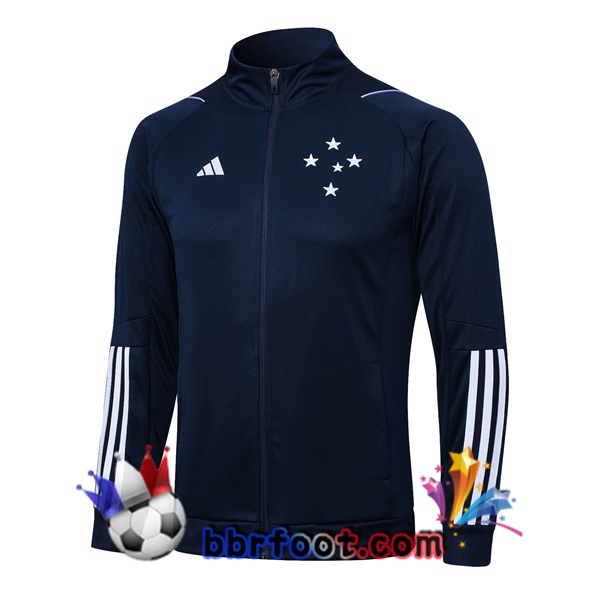 Veste Foot Cruzeiro EC Bleu Royal 2023/2024 Veste Foot Cruzeiro EC Bleu Royal 2023/2024