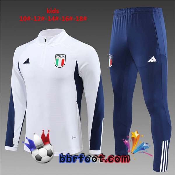 Survetement Foot Italie Enfant Blanc 2023/2024