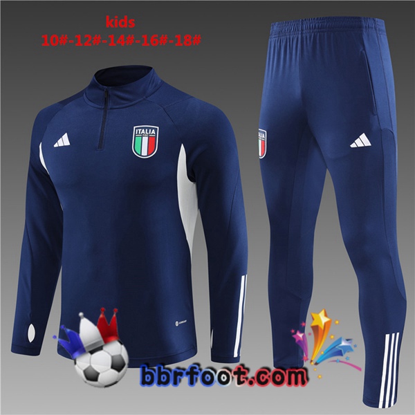 Survetement Foot Italie Enfant Bleu Royal 2023/2024