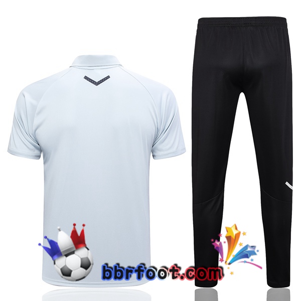 Polo Foot Manchester City + Pantalon Blanc 2023/2024