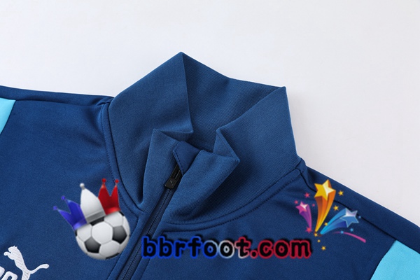 Veste Survetement Foot Marseille OM Bleu Royal 2023/2024