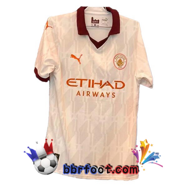 Maillot Foot Manchester City Exterieur Marron Version Fuite 2023/2024