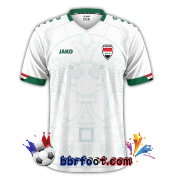 Maillots Equipe De Irak Exterieur Blanc 2023/2024