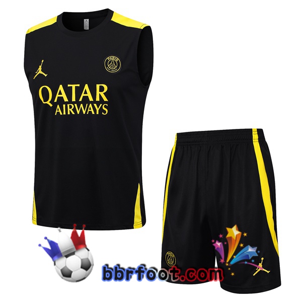 Gilet Foot Paris PSG + Shorts Noir 2023/2024