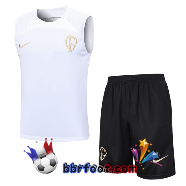 Gilet Foot Corinthians + Shorts Blanc 2023/2024