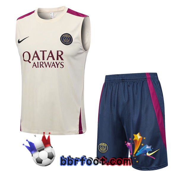 Gilet Foot FC Barcelone + Shorts Marron 2023/2024