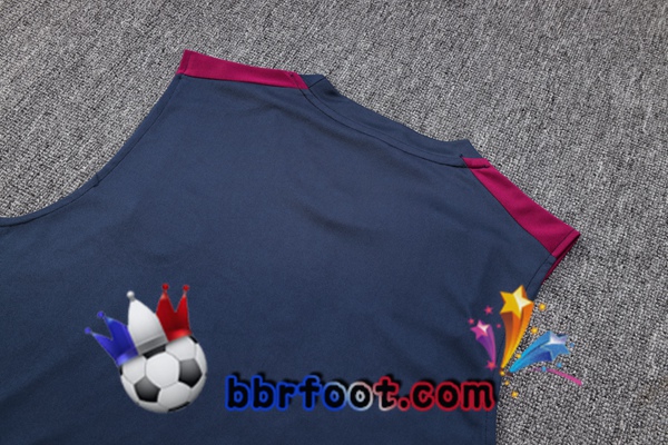 Gilet Foot Paris PSG + Shorts Bleu Royal 2023/2024