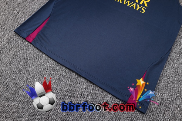 Gilet Foot Paris PSG + Shorts Bleu Royal 2023/2024