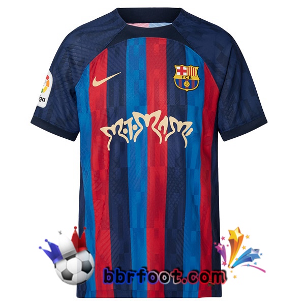 Maillot Foot FC Barcelone Domicile Rosalía Motomami Rouge Bleu 2022/2023