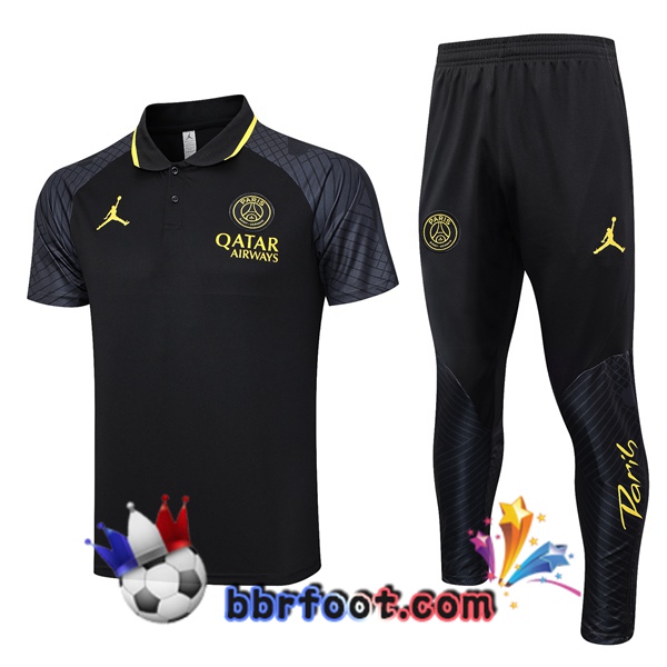 Polo Foot Paris PSG + Pantalon Noir 2023/2024