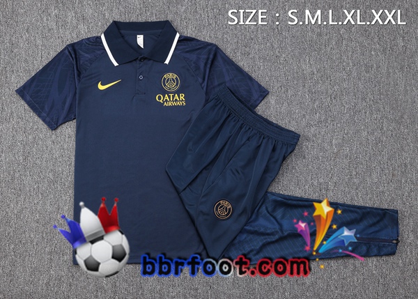 Polo Foot Paris PSG + Pantalon Bleu Royal 2023/2024