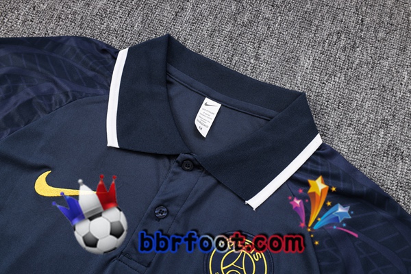 Polo Foot Paris PSG + Pantalon Bleu Royal 2023/2024