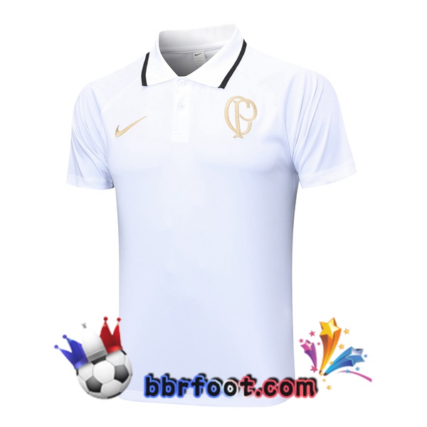 Polo Foot Corinthians Blanc 2023/2024