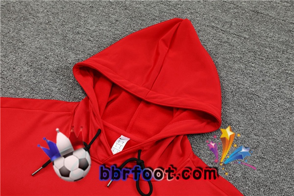 Capuche Survetement Foot Paris PSG Rouge 2023/2024