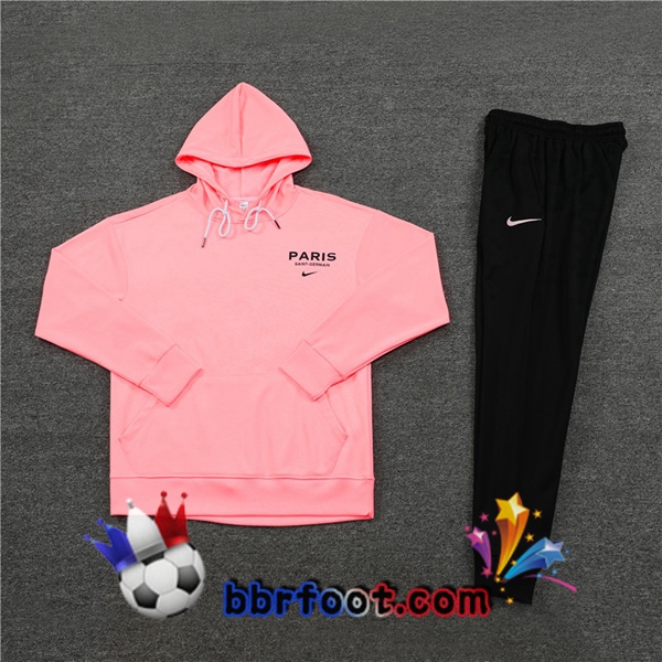 Capuche Survetement Foot Paris PSG Rose 2023/2024