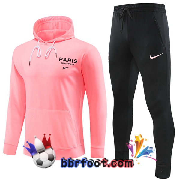 Capuche Survetement Foot Paris PSG Rose 2023/2024