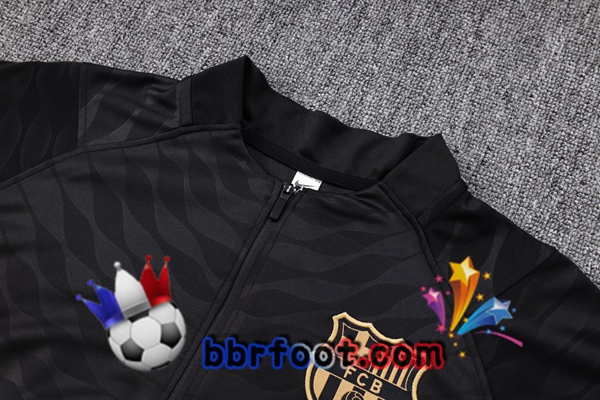 Survetement Foot FC Barcelone Noir 2023/2024