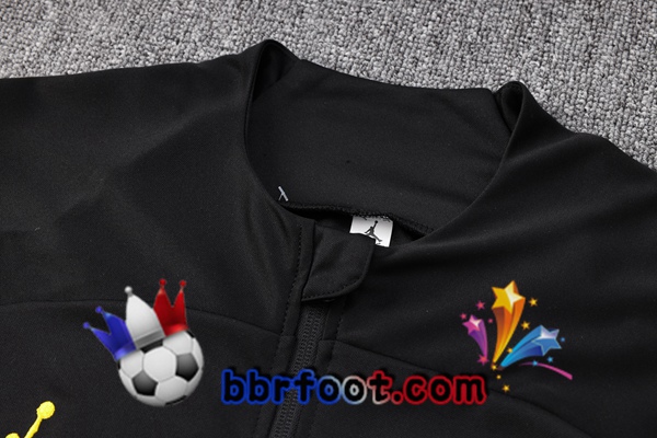 Veste Survetement Foot Paris PSG Noir 2023/2024