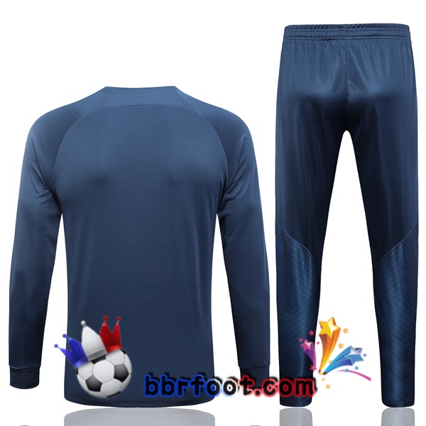 Veste Survetement Foot Paris PSG Bleu 2023/2024