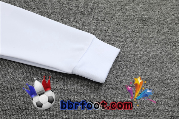 Veste Survetement Foot Paris PSG Blanc 2023/2024