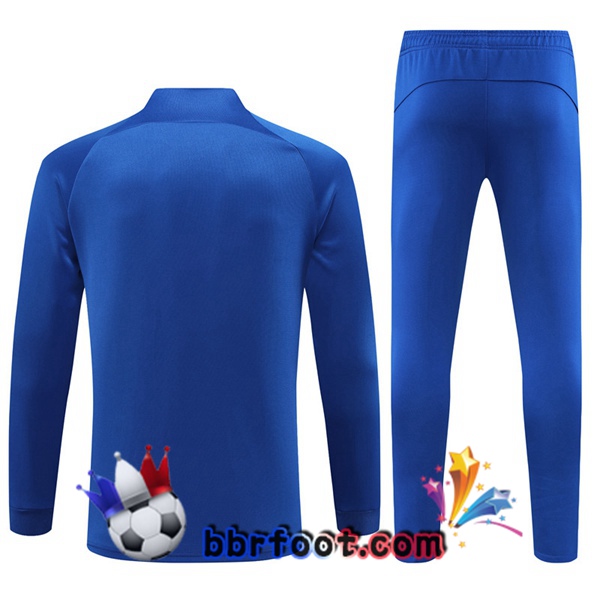 Veste Survetement Foot Paris PSG Bleu 2023/2024