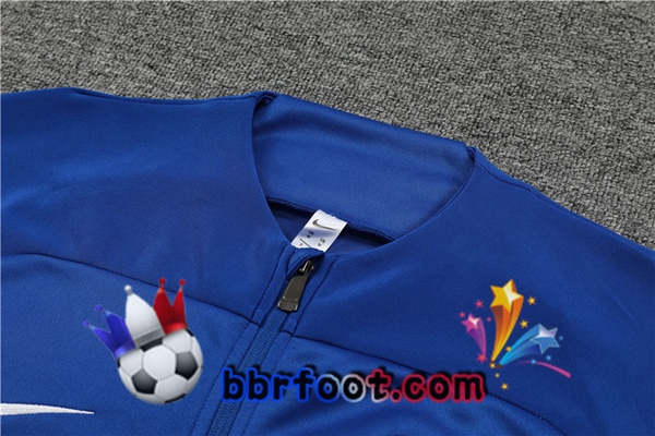 Veste Survetement Foot Paris PSG Bleu 2023/2024