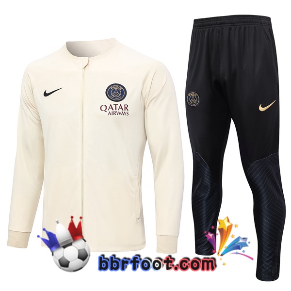 Veste Survetement Foot Paris PSG Marron 2023/2024