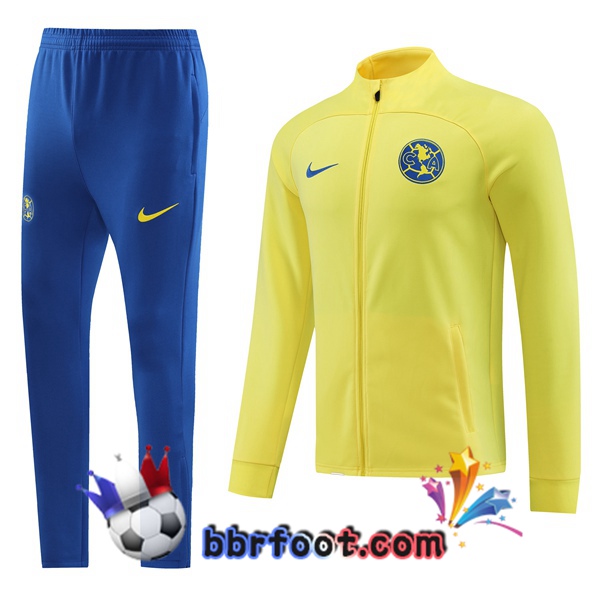 Veste Survetement Foot Club America Jaune 2023/2024