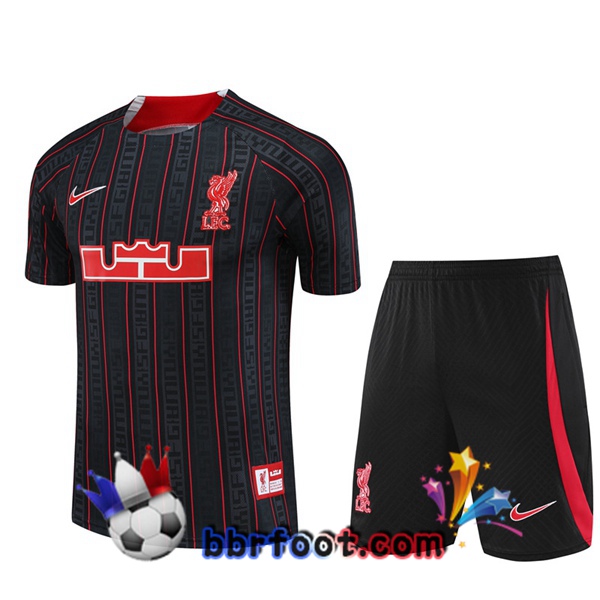 Training T-Shirts FC Liverpool + Shorts Noir 2023/2024