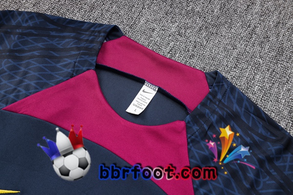 Training T-Shirts Paris PSG + Shorts Bleu Royal 2023/2024