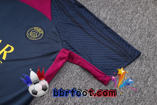 Training T-Shirts Paris PSG + Shorts Bleu Royal 2023/2024