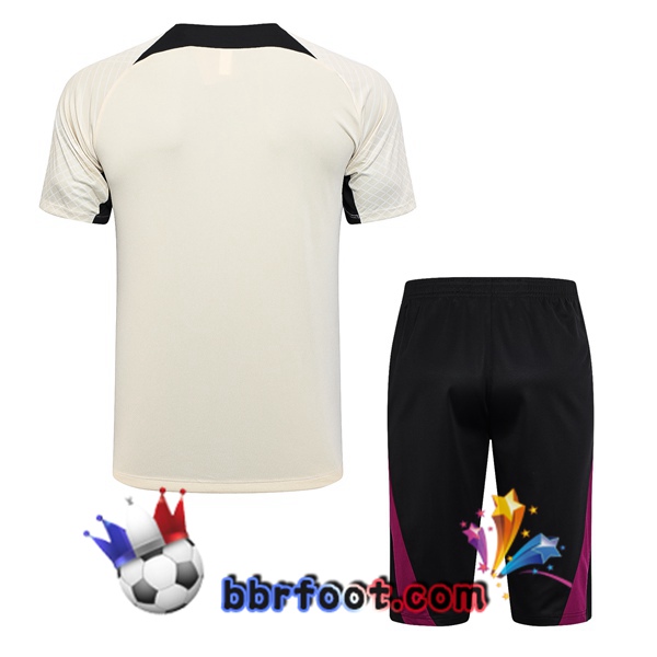 Training T-Shirts Paris PSG + Shorts Marron 2023/2024