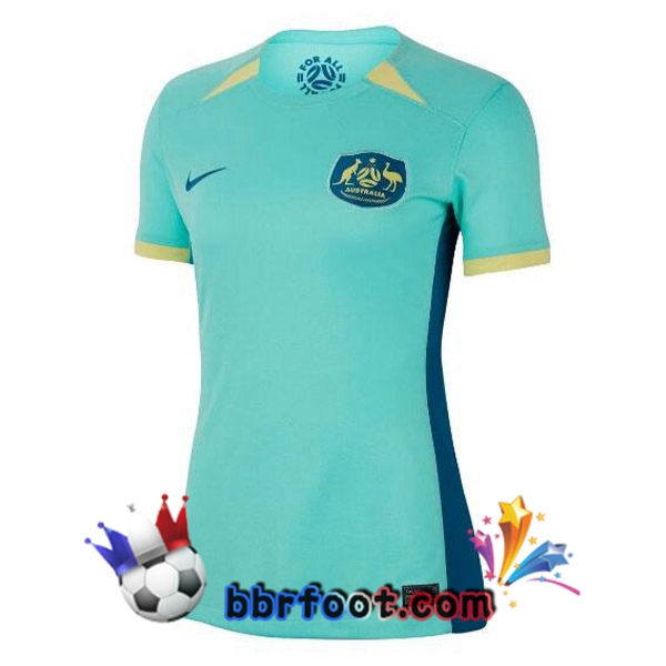 Maillots Equipe De Australie Femme Exterieur Cyan 2023/2024