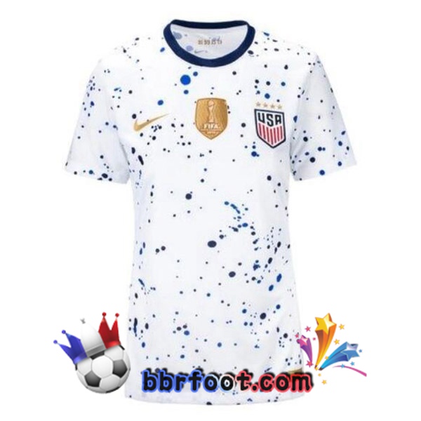Maillots Equipe De Etats-Unis Femme Domicile Blanc 2023/2024