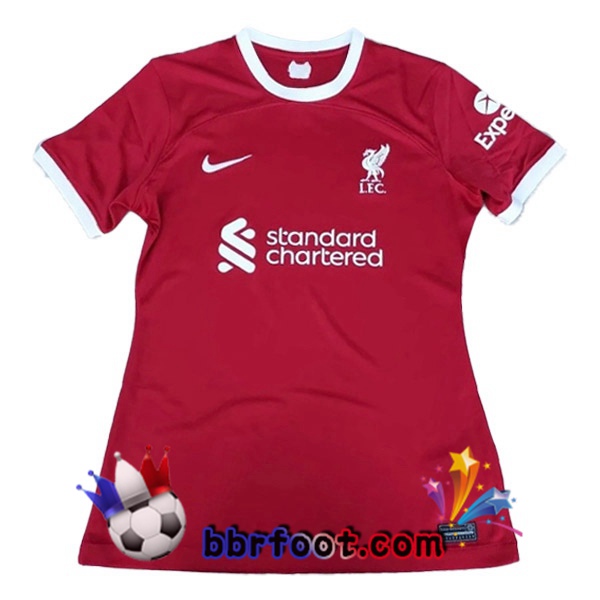Maillot Foot FC Liverpool Domicile Rouge Version Fuite 2023/2024