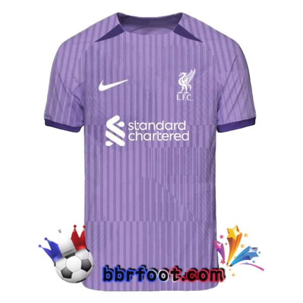 Maillot Foot FC Liverpool Third Pourpre Version Fuite 2023/2024