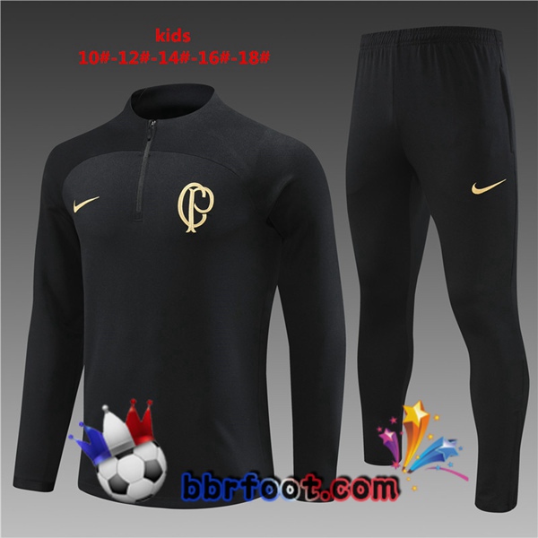 Survetement Foot Corinthians Enfant Noir 2023/2024