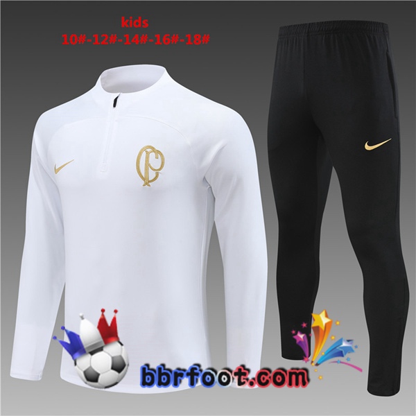 Survetement Foot Corinthians Enfant Blanc 2023/2024