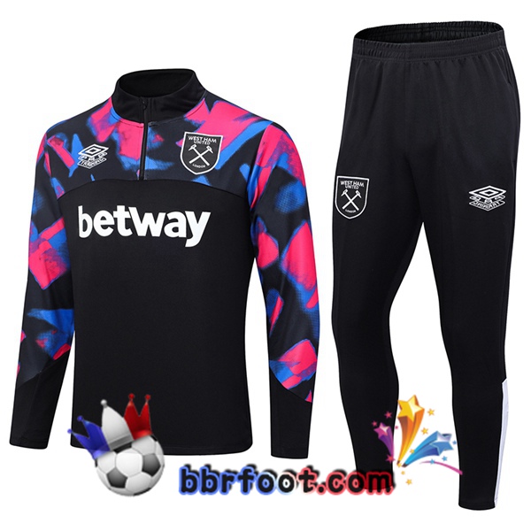 Survetement Foot West Ham Noir 2023/2024